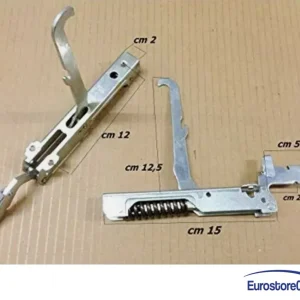 KIT 2 PZ COPPIA CERNIERA PORTA FORNO CUCINA LA GERMANIA BERTAZZONI CANDY 405098