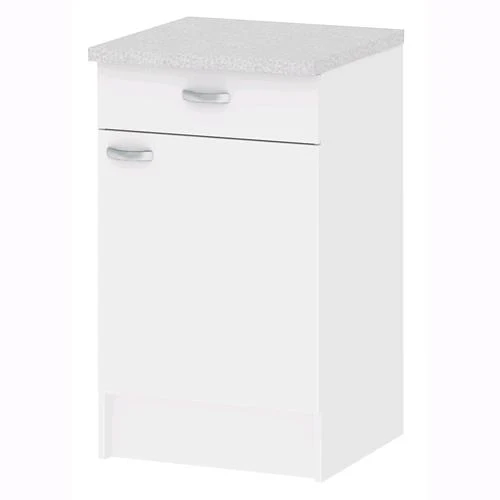 Kit Cucina – Base Mobile 1 Anta 1 Cassetto 45520 49 Bianco 1 Pz