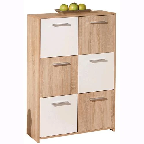 Kit Mobile Madia Buffet Egadi Rovere/Bianco Laccato