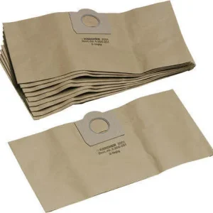 Kärcher Sacchetto Filtro Carta per Aspiratori solidi liquidi WD 2 (MV 2), Confezione da 5 Pezzi Karcher
