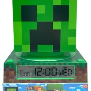Lampada 3D Con Sveglia E Data Minecraft