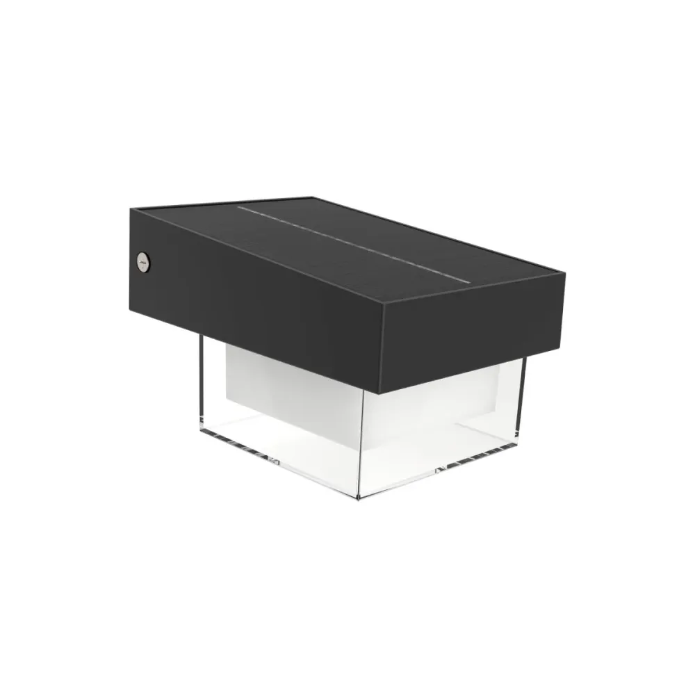 Lampada solare LED con sensore microonde - 3000K - IP65 - 360lm