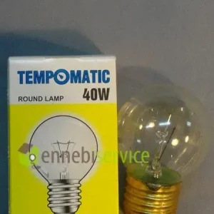 Lampadina sfera per forno 300° e27 40w Skl