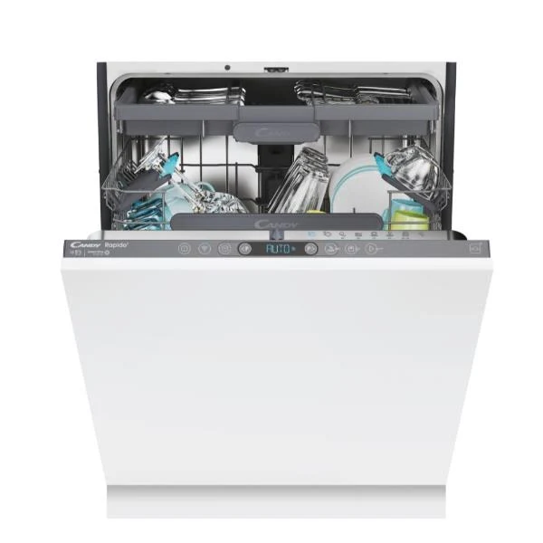 Lavastoviglie Ad Incasso Candy Rapido CI 6E7F1A 16 Coperti (A81,8x59,7xP55,5) Classe E Motore Inverter Wifi