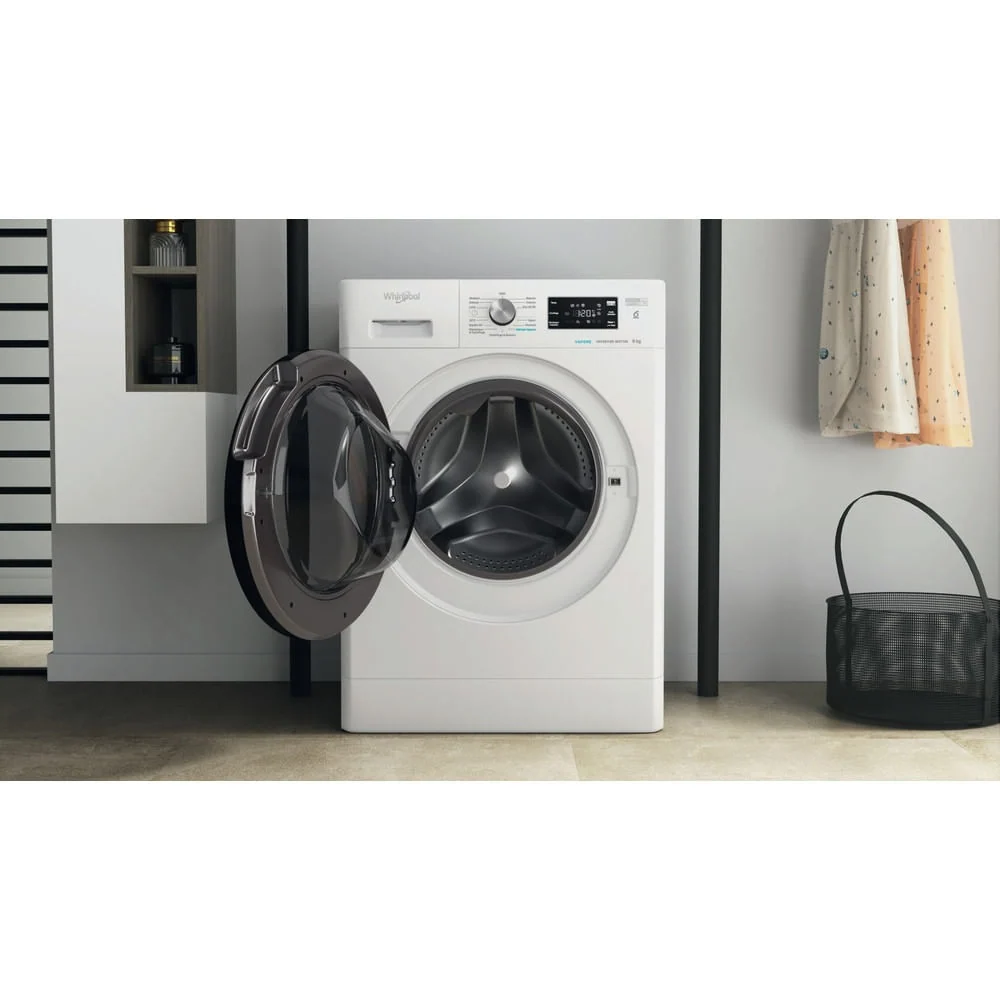 Lavatrice Carica Frontale Whirlpool FFB R8528 BV IT 8 Kg Classe B 1200 Giri (A84,5xL59,5xP63) Tecnologia 6° Senso Refresh...