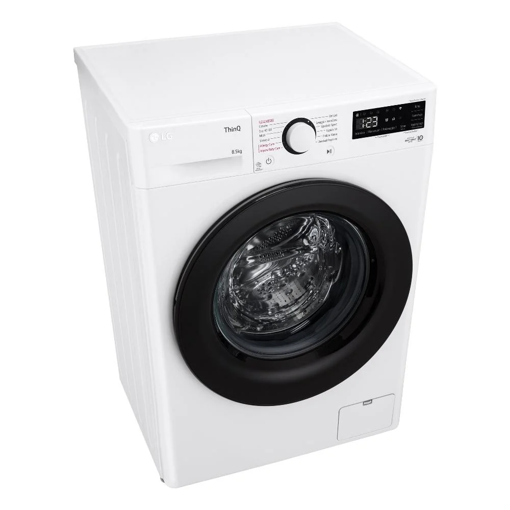 Lavatrice Carico Frontale Lg 8,5 Kg F2WV308S6AW AI DD Classe 1200 Giri (A85xL60xP49,5) ThinQ Alexa Google Assistant Invert...