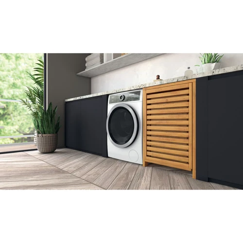 Lavatrice Carico Frontale Hotpoint Ariston H8 W046WB IT 10 Kg Classe 1400 Giri (A84xL59,9xP64,3) Motore PowerDrive Igieniz...
