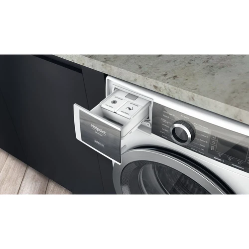Lavatrice Carico Frontale Hotpoint Ariston H8 W046WB IT 10 Kg Classe 1400 Giri (A84xL59,9xP64,3) Motore PowerDrive Igieniz...