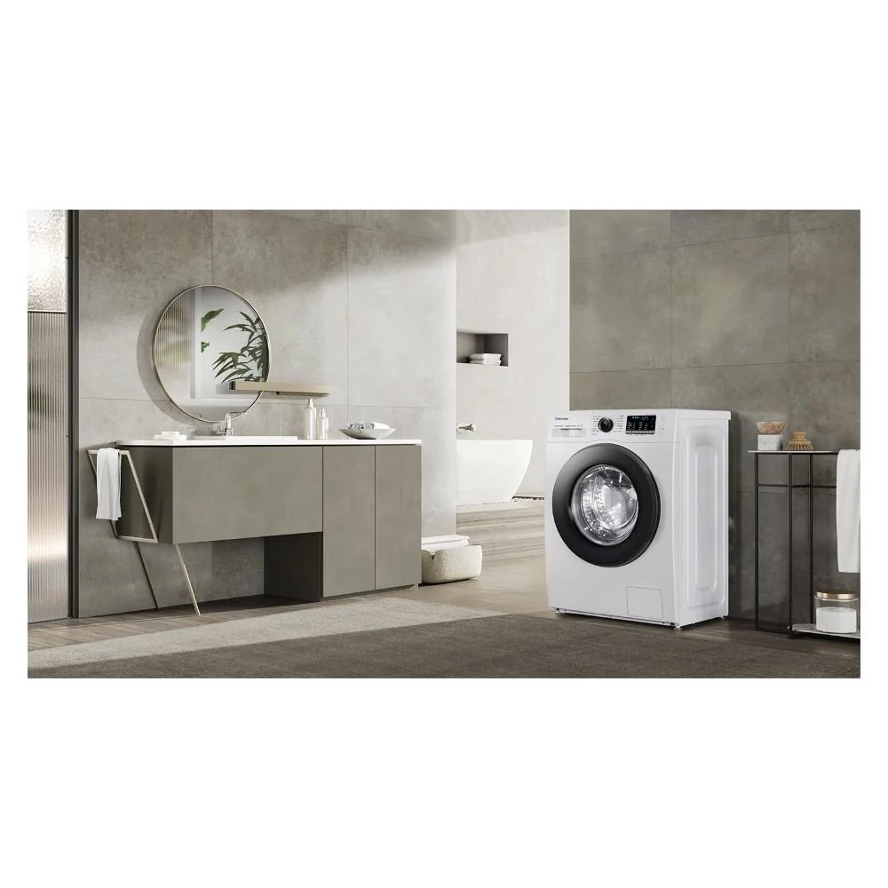Lavatrice Carico Frontale Samsung 8 Kg WW80AGAS21AEET Crystal Clean Slim Classe E 1200 Giri (A85xL60xP45) Vapore igienizza...