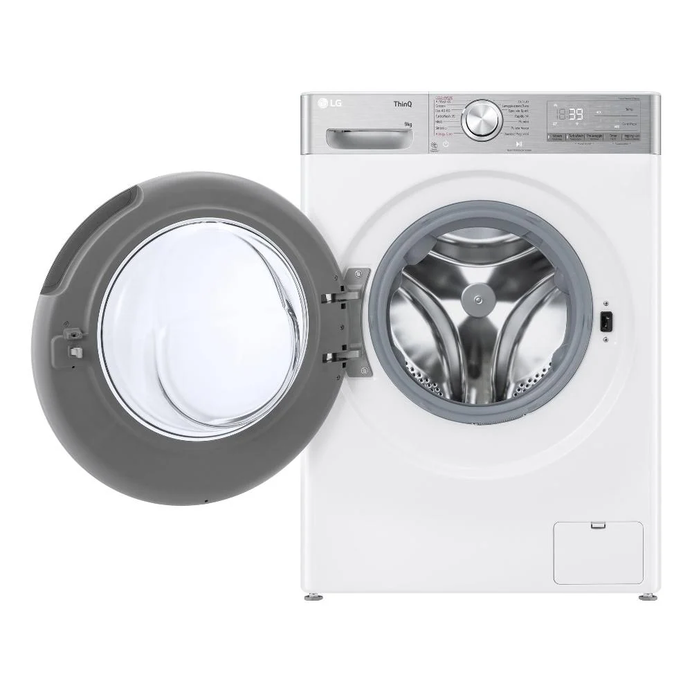 Lavatrice Carico Frontale 9 Kg Lg Serie R9 F4R9009TPWC AI DD Classe -40% 1400 Giri (A85xL60xP56,5) ThinQ Alexa Google Assi...