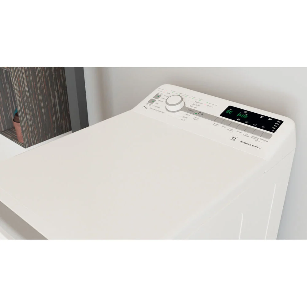 Lavatrice libera installazione carica dall'alto Whirlpool 7 Kg TDLR 7221BS IT/N Classe E