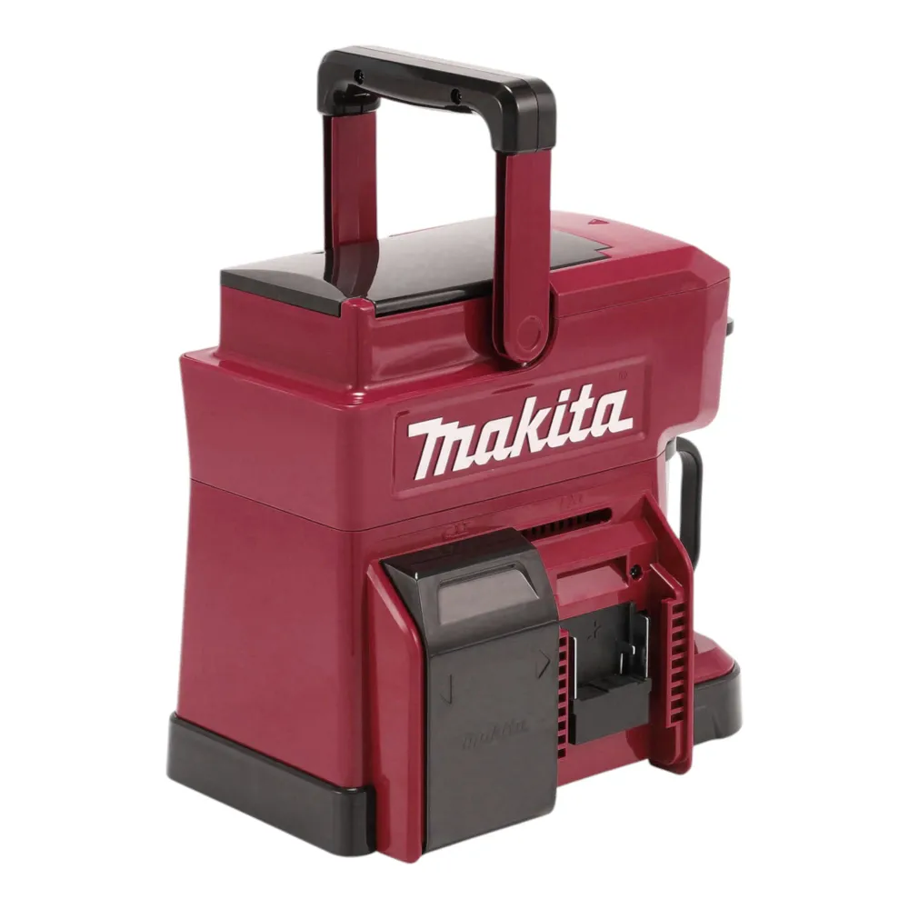 Makita DCM 501 ST2AR Caffettiera batteria 12 V max / 18 V rosso + 2x batteria ricaricabile 5,0 Ah + caricatore