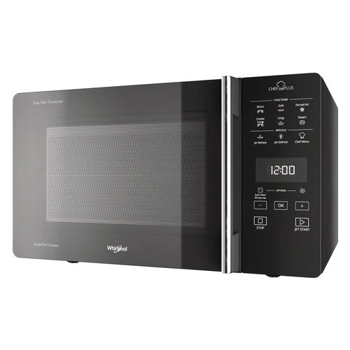 Microonde Combinato Whirlpool Chef Plus Mcp 359 Sl 800 W 25 Litri Grill (A30xL52xP49,4) Funzione Cottura Vapore Argento