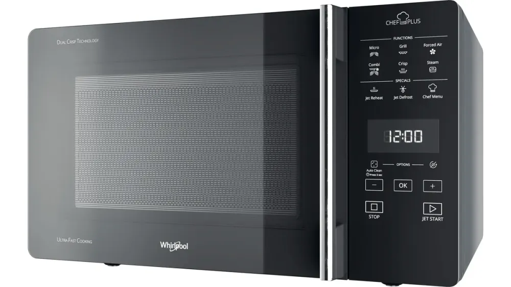 Microonde Combinato Whirlpool Chef Plus Mcp 359 Sl 800 W 25 Litri Grill (A30xL52xP49,4) Funzione Cottura Vapore Argento