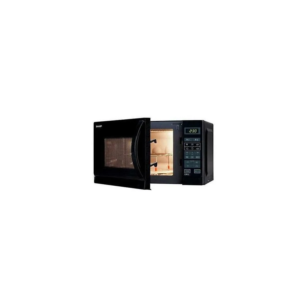 Microonde Sharp R742BKW 25 Litri 900 W Grill (A30,6xL51,3xP42,9) Nero