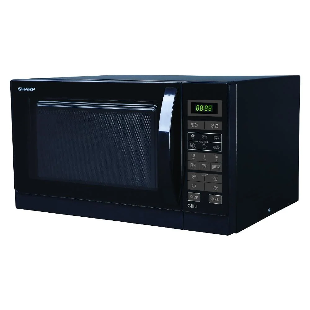 Microonde Sharp R742BKW 25 Litri 900 W Grill (A30,6xL51,3xP42,9) Nero