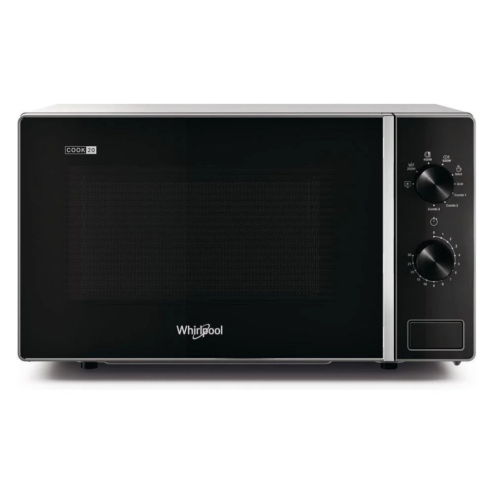 Microonde Whirlpool Mwp 103 Sb 20 Litri 700 W (A26,2xL45,2xP37,8) Grill Nero e Argento
