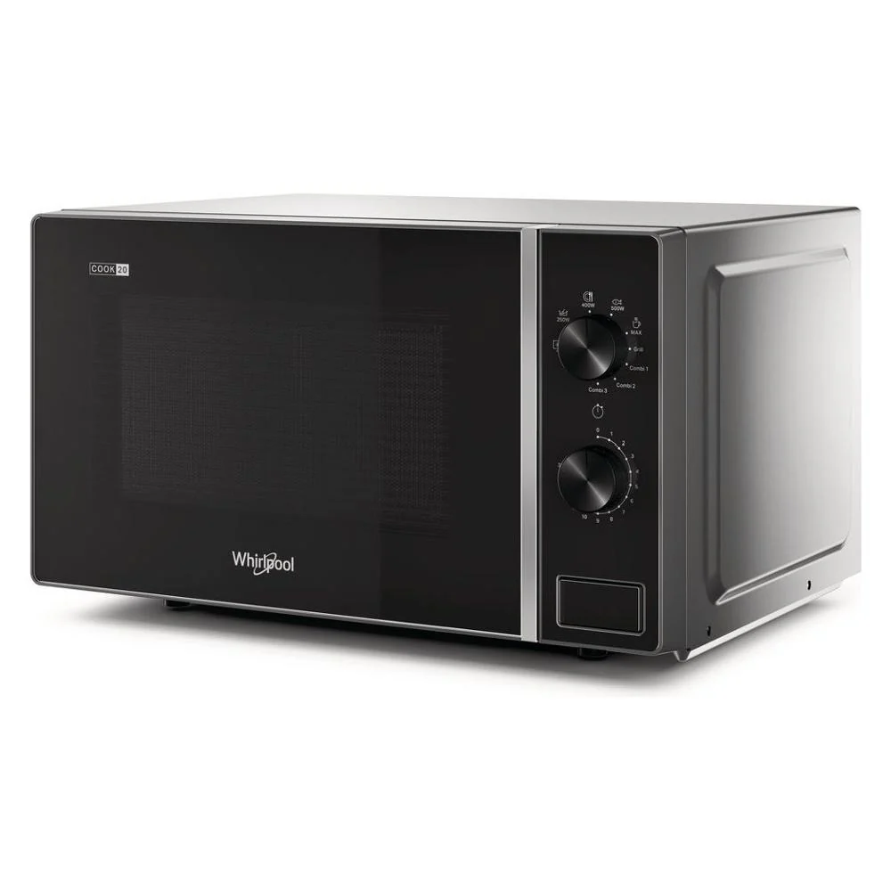 Microonde Whirlpool Mwp 103 Sb 20 Litri 700 W (A26,2xL45,2xP37,8) Grill Nero e Argento