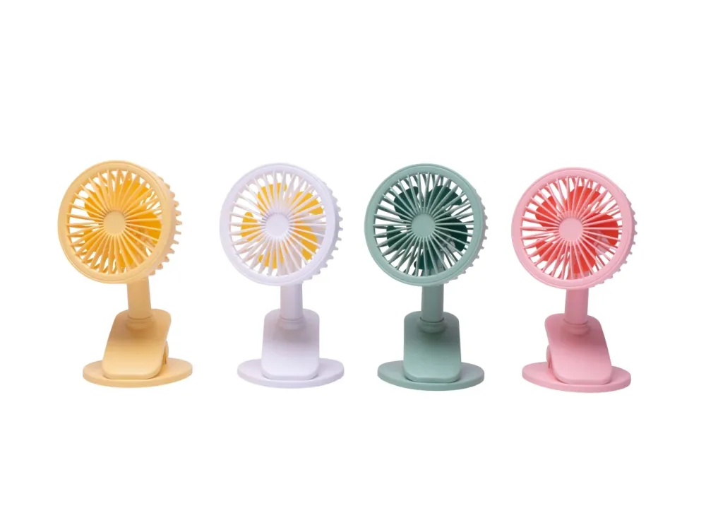Mini ventilatore con clip 10x10x17cm colori assortiti