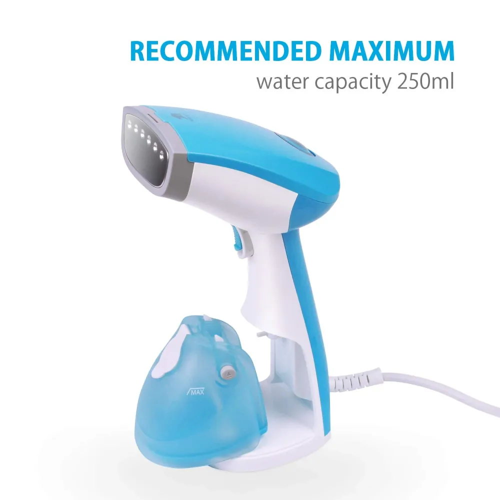 MLMLANT 1500W Ferro da Stiro Verticale, Stiratrice Vapore Portatile, Blu