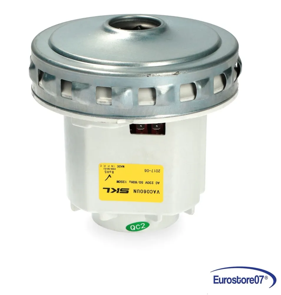 MOTORE ASPIRAPOLVERE MULTIMARCA Ø129mm. 1350W, 230V, 50/60Hz. Altezza 130mm,