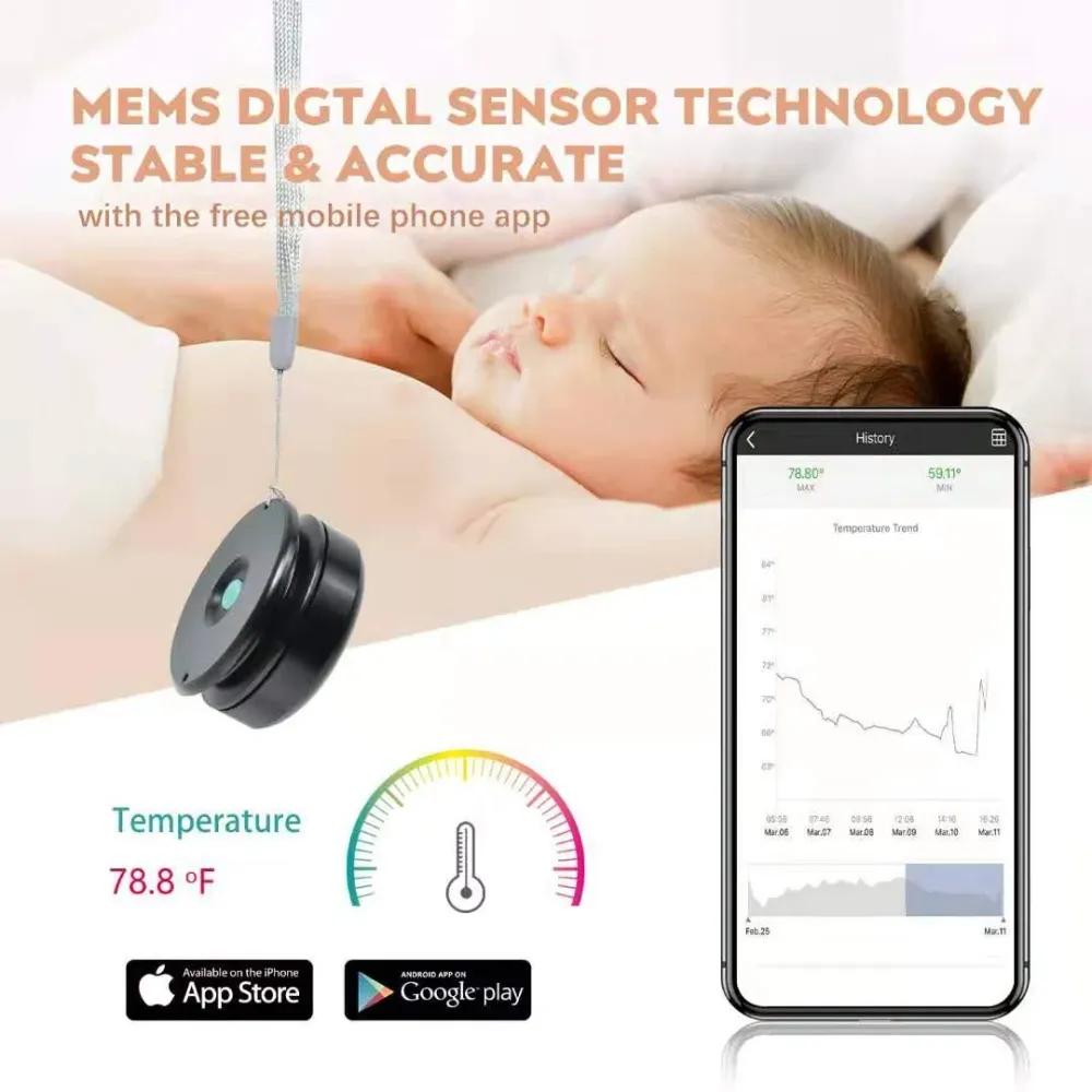 Newkiton Termometro wireless con sensore di temperatura, compatibile con...
