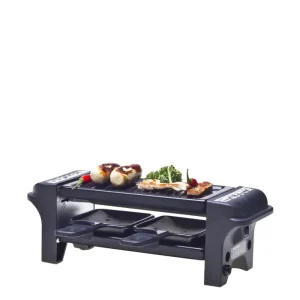 Nouvel Griglia Raclette 309852 – 2 persone, 350 W, piastra alluminio pressofuso – nero