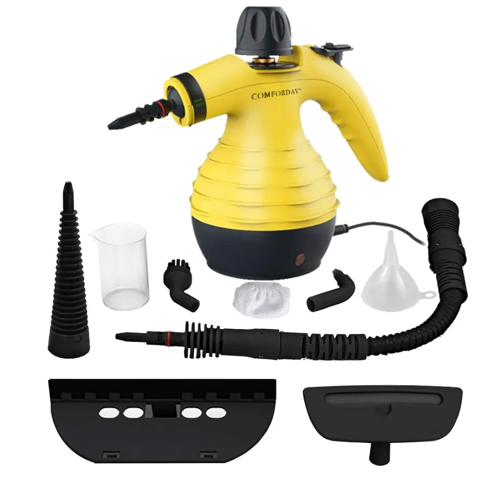 NUOVO ORIGINALE Pulitore Vapore, Vapore Portatile Multiusi Giallo