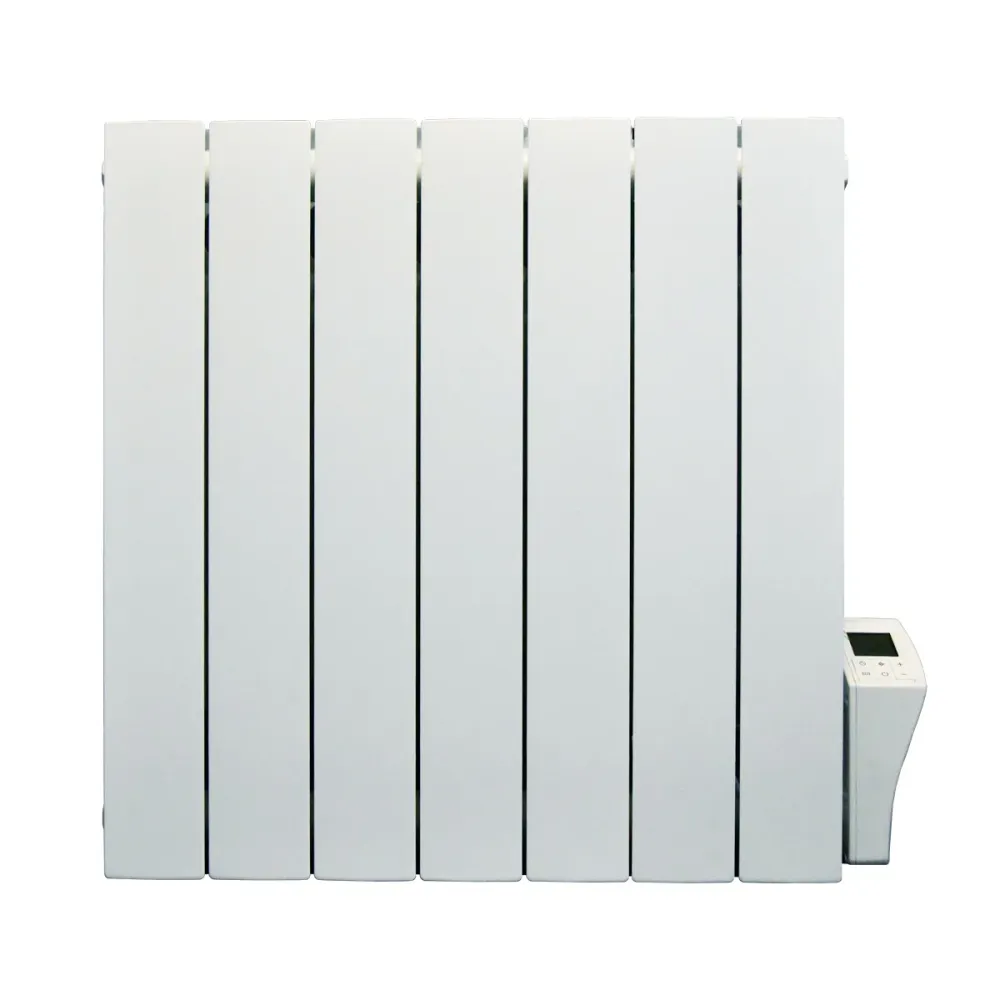 Nuovo Radiatore elettrico alluminio ad inerzia fluida KIVA 1500W dotato di termostato intelligente programmabile.