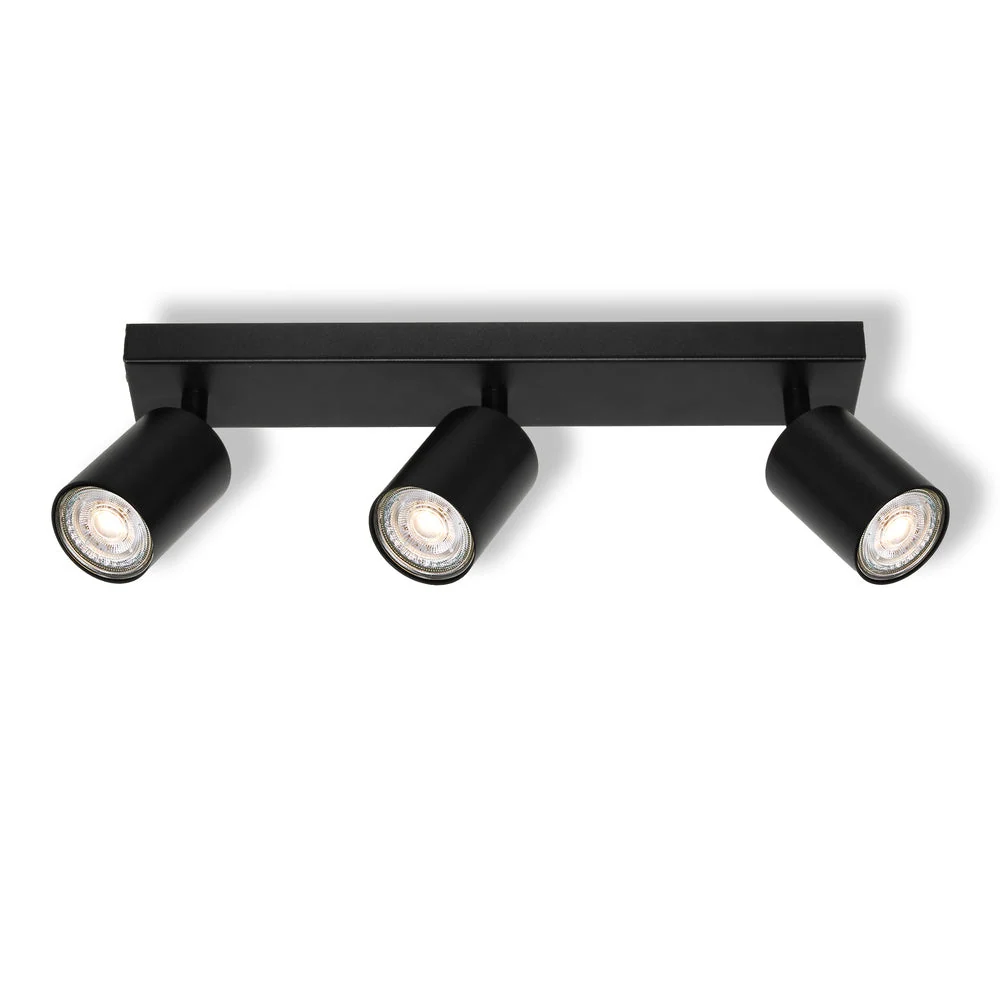 OSRAM Faretto LED 3 Punti ELEMENTAL Nero, Lampada, 3xGU10, Nero, 37 x 13,8 x 6 cm
