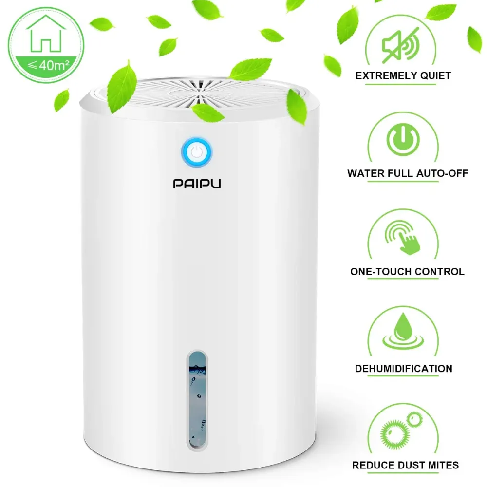 PAIPU Aidodo Deumidificatore per case 900ml, Muffa e Umidità, ideale White-1