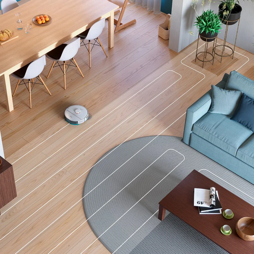Philips Robot aspirapolvere XU2100/25 con stazione di aspirazione e funzione di lavaggio – 6000 Pa, 120 min