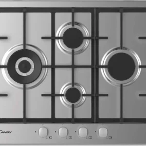 Piano Cottura Gas Candy CHG6D4WX Collezione Idea 4 Fuochi (L59,5xP51) Acciaio Inox