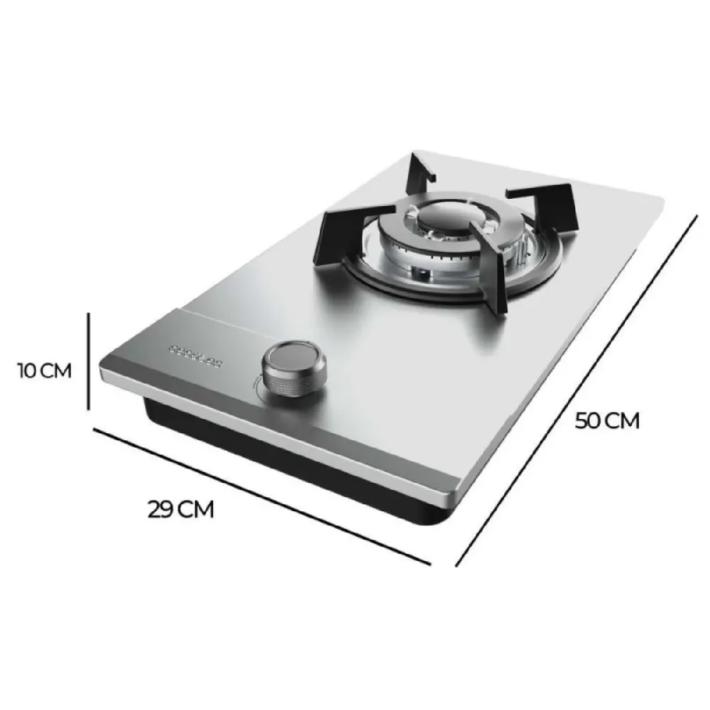 Piano cottura Gas Cecotec Bolero Squad G 1200S Inox 3500 W 29 x 50 cm
