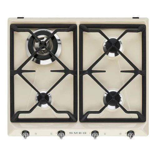 Piano Cottura Gas Smeg VICTORIA SR964PGH 4 Fuochi (L59,5xP50) Crema