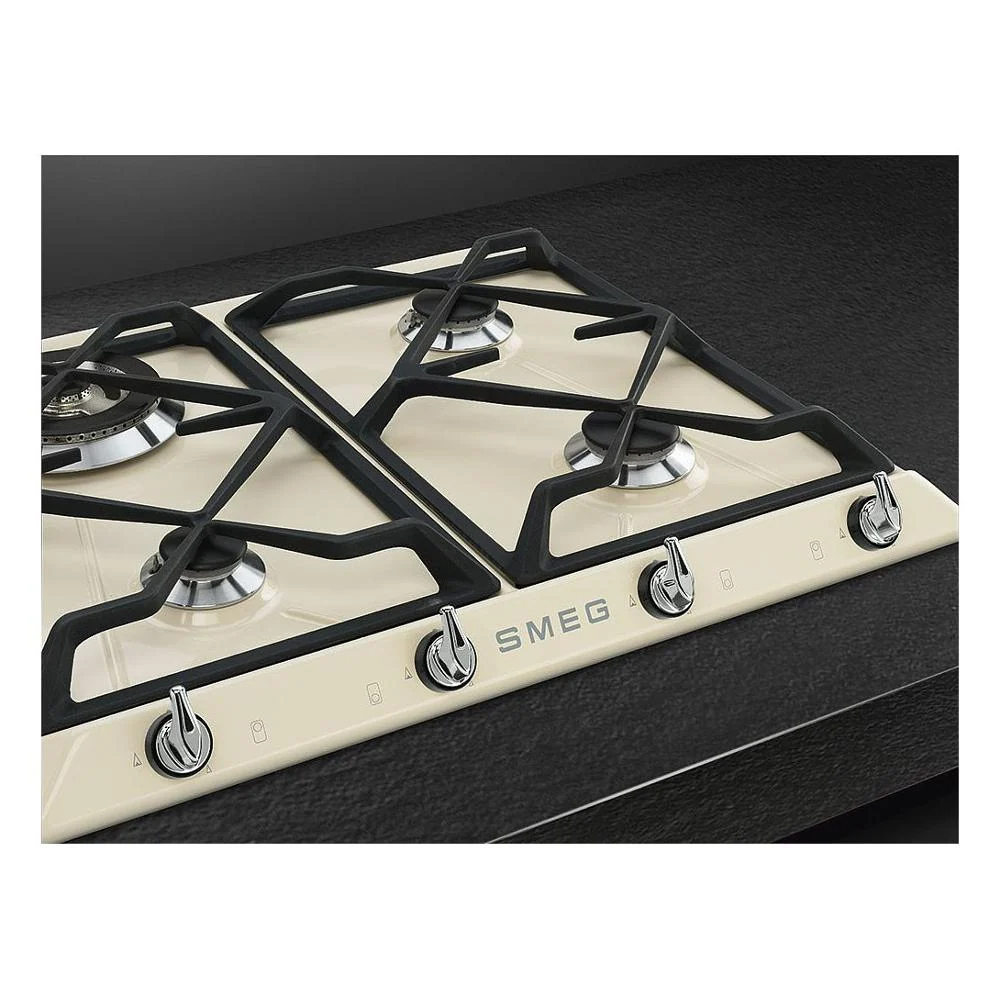 Piano Cottura Gas Smeg VICTORIA SR964PGH 4 Fuochi (L59,5xP50) Crema