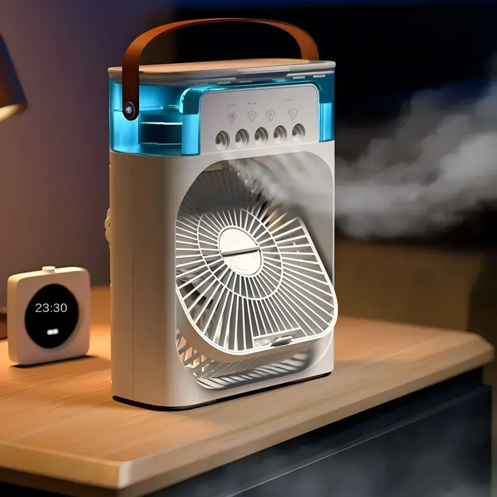 Pro Raffrescatore d'aria 3 1 - Ventilatore, climatizzatore e umidificatore con illuminazione LED colorata