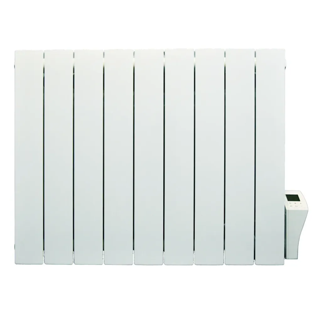 Radiatore elettrico alluminio ad inerzia fluida KIVA 1800W con termostato elettronico programmabile.