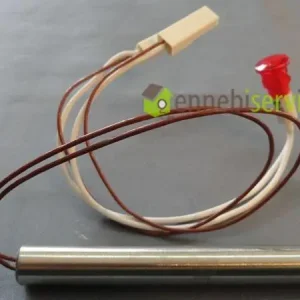 Resistenza 12.5x100 230v 800w con segn. lum. el-10a rosso Spinel