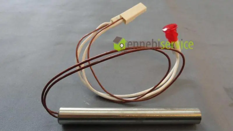 Resistenza 12.5x100 230v 800w con segn. lum. el-10a rosso Spinel