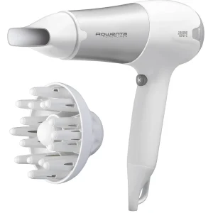Rowenta CV5090F0 Powerline+ Asciugacapelli con Diffusore e Argento/Bianco