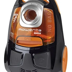 Rowenta RO2544WA City Space Cyclonic, Aspirapolvere Traino Arancione/Nero