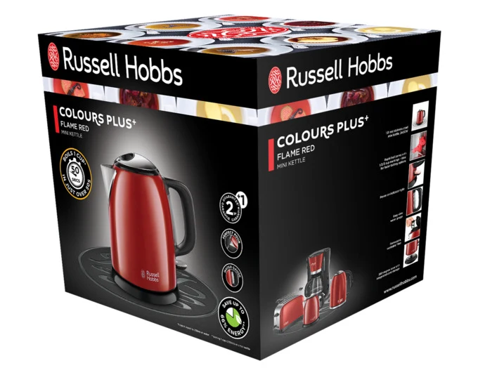 RUSSEL HOBBS Bollitore 24992-70 Colours Plus Mini rosso fiamma 1 l