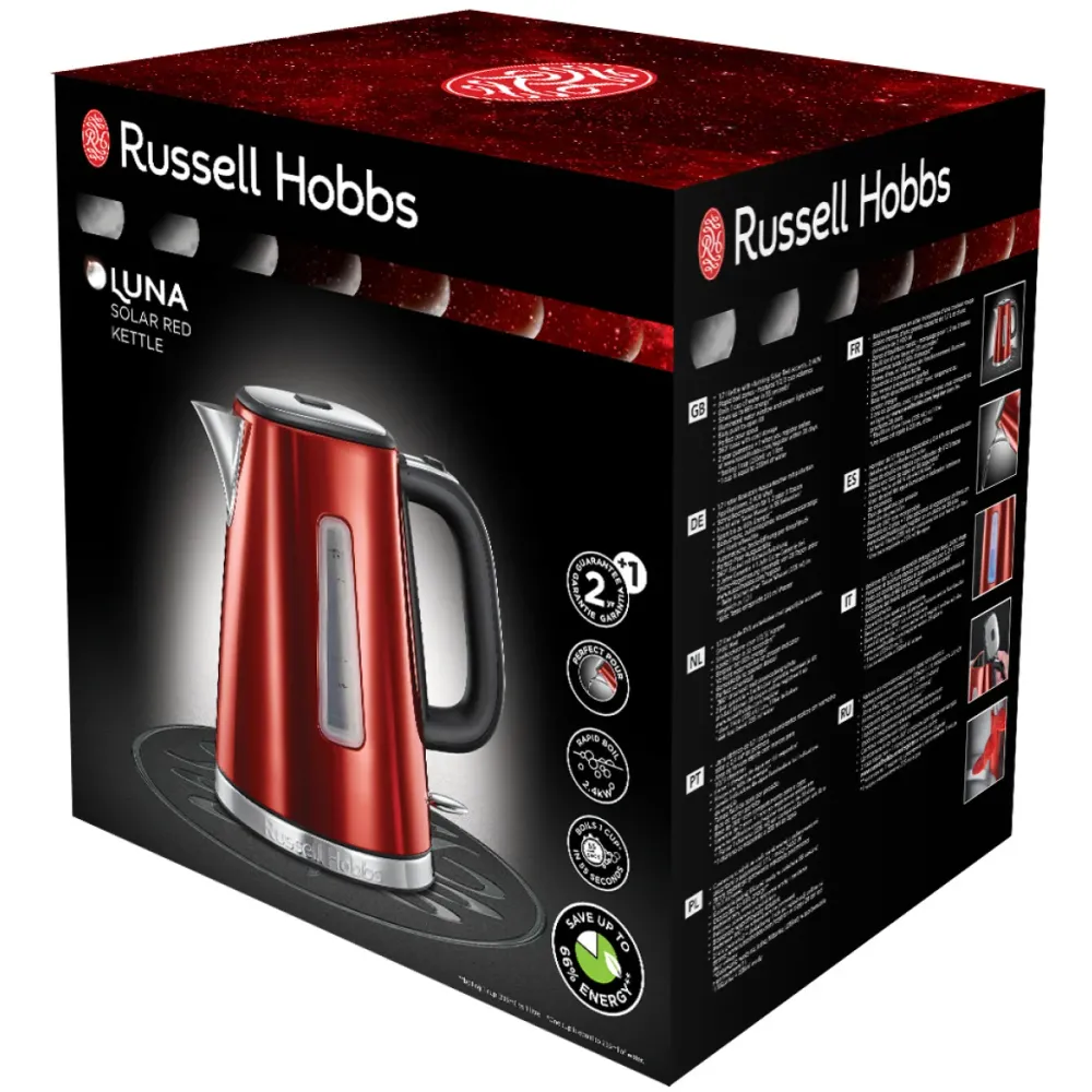 Russell Hobbs Kettle 23210-70 Luna Solar Red 2.4KW