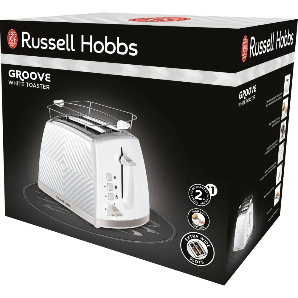 Russell Hobbs Toaster 26391-56 Groove 2s Weiss