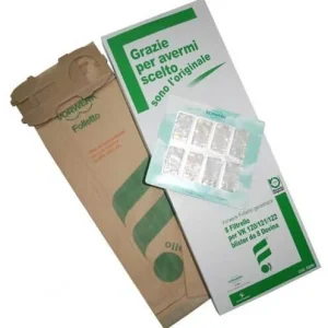 Sacchetti Originali Vorwerk Folletto VK120 121 122 (8 PZ) Con Dovina