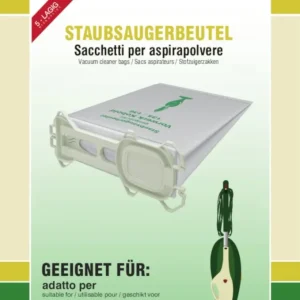 18 Sacchetti per aspirapolvere compatibili con Vorwerk Kobold 135, 136, 135SC, VK 135 e VK 136, 5 strati di tessuto non te...