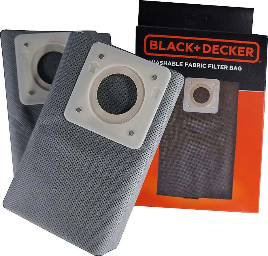 SACCHETTI RACCOGLIPOLVERE STOFFA per bidone aspiratutto lt. 30 Black Decker