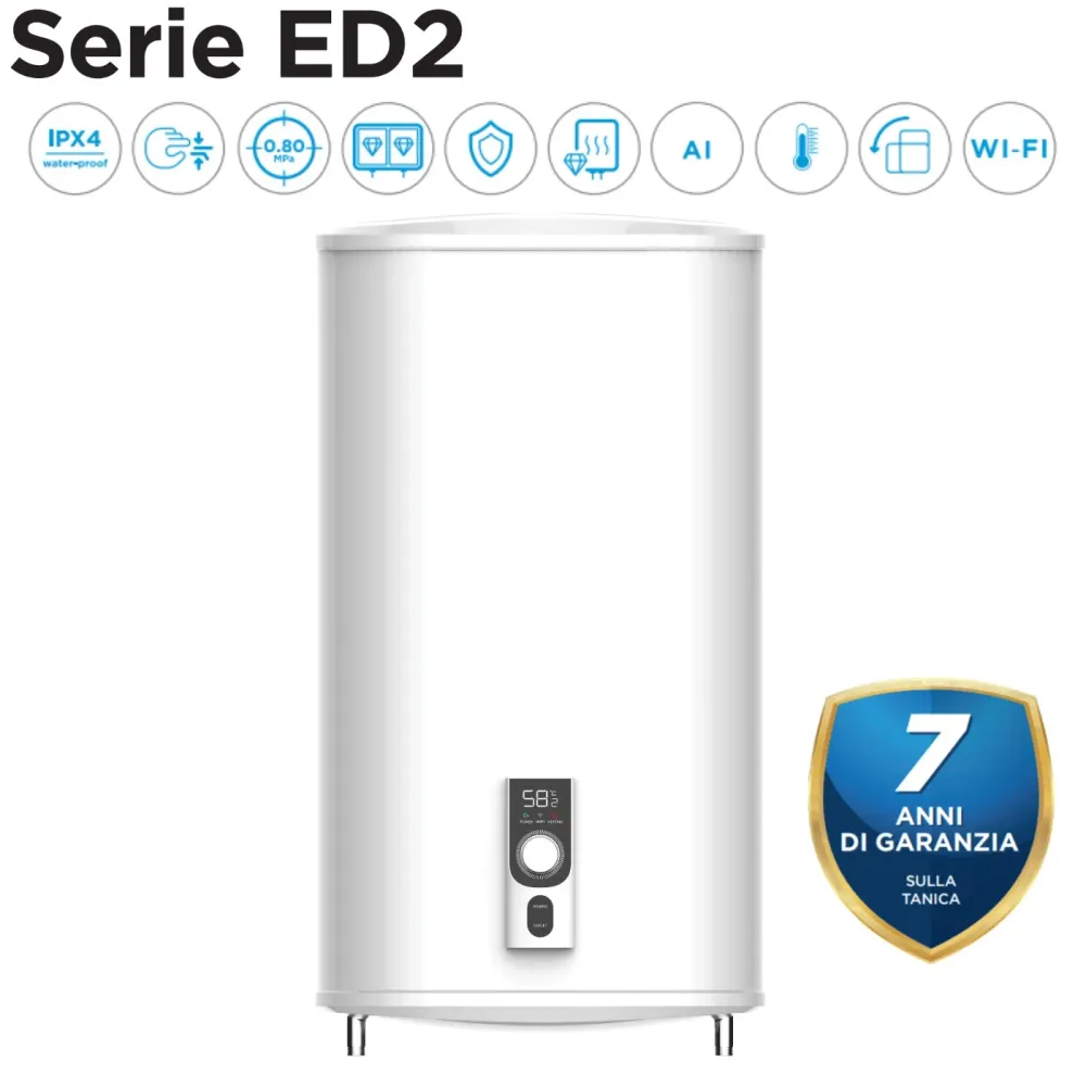 Scaldabagno Elettrico Midea 74 Litri WiFi Doppia Tanica