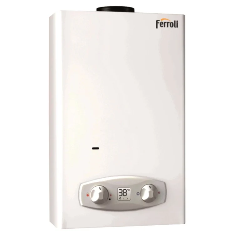 Scaldabagno Gas Ferroli Zefiro Eco C 14 GPL Camera Aperta Low Nox 14 LT - Cod. GCA1PLAA